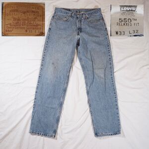 Levi's 550 “Every Garment Guaranteed” Jeans 2000 Y2K Vintage 33x32